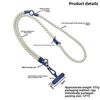 Cordon de sécurité multifonctionnel réglable/détachable 3-en-1 anti-perte pour téléphone portable, à porter en bandoulière/dos/col/poignet pour coque d'iPhone