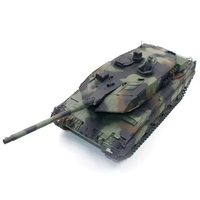 Tanque de Batalla Principal Alemán Leopard 2A6 Heng Long 3889, Escala 1:16, 4x4, Metálico, 2.4Ghz, Juguete de Disparo