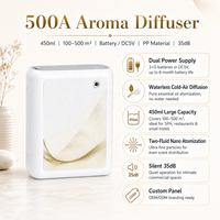 Diffuseur d'arômes Koeazy de petite taille, capacité de 450 ml, diffuseur de parfum électrique, contrôlé par application, mural, pour voiture et usage domestique