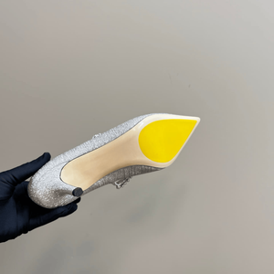 Zapatos de Tacón Alto Jimmy para Mujer, de Alta Calidad, con Parte Superior de Seda Brillante, Decoración de Cristales y Diamantes, Tecnología de Costura de Precisión - Product Image 6