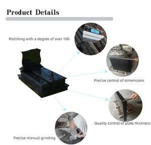 पत्थर संगमरमर काले स्मारक टोम्बस्टोन आउटडोर आधुनिक टोम्बस्टोन संगमरमर आयताकार ग्रेनाइट - Product Image 2
