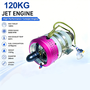 Moteur micro-turboréacteur de qualité aéronautique 60kg 80kg 120kg de poussée pour applications de drones UAV et de jets RC - Product Image 1