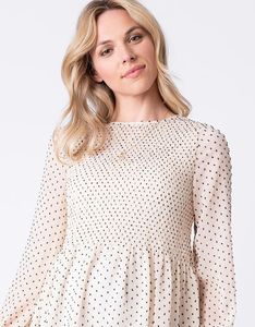 Vente en gros Vêtements <span class=keywords><strong>de</strong></span> maternité plissés pour femmes Hauts <span class=keywords><strong>chemisier</strong></span> <span class=keywords><strong>de</strong></span> maternité blancs - Product Image 4