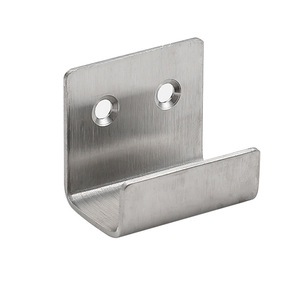 Thickened Stainless Steel Wall Mount <b>Hooks</b> 2.0mm Heavy Duty Polished Square Shape For Home Storage Organization - Product Image 5