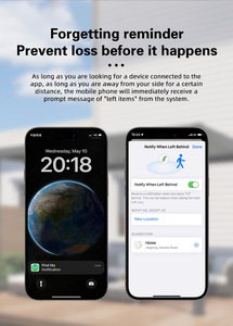Siêu mỏng thẻ phong cách cho tìm thấy của tôi tag thông minh Key <span class=keywords><strong>Finder</strong></span> không khí định vị ví hành lý Pet theo dõi mini GPS Tracker - Product Image 4