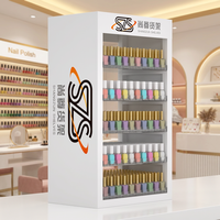 Présentoir de table à 5 niveaux pour vernis à ongles, en acrylique et métal, couleur personnalisable, design élégant, montage facile pour 270 vernis