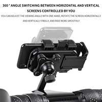 Support de téléphone à six griffes TOSUOD pour vélo, résistant à la rouille, angle de vue réglable, antichoc
