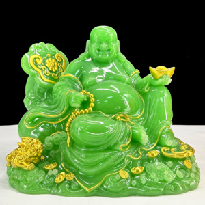 Ginseng <strong>Buddha</strong> <strong>Ornaments</strong> Cloth Bag Maitreya <strong>Buddha</strong> Ruyi Fortune <strong>Buddha</strong> Statue Home Offerings Living Room Decorations - Product Image 3