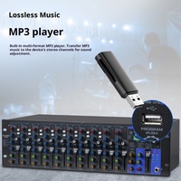 Support de mélangeur de console de musique en métal professionnel à 12 canaux Compatibilité 110-250V Dimensions 31.5x22.5x5.5cm pour la performance sur scène