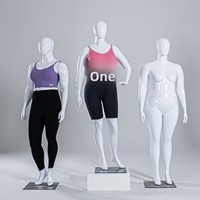 Maniquí de FRP de Cuerpo Completo, Estilo Europeo Americano, para Mujeres de Tallas Grandes, Ligeramente Curvilíneo, para Exhibición en Tiendas de Ropa (Modelo FBY39)