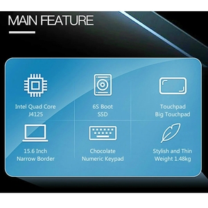 Ordenador portátil de 12GB de RAM, 1TB, 512GB, 256GB, 128GB, SSD, Con Teclado retroiluminado, pantalla IPS, Win 10, para estudiantes y oficina - Product Image 2