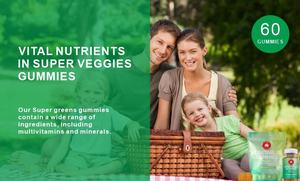 Gomitas de Vegetales de Potencia Personalizada para Adultos, Suplemento para el Cuidado de la Salud, Apoyo a la Salud Digestiva e Inmunológica, Marca Privada - Product Image 3