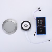 Panneau de commande tactile intégré pour maison intelligente | Chargeur sans fil 15W USB Type-C avec audio Bluetooth pour table de chevet, compatible avec les systèmes de maison intelligente