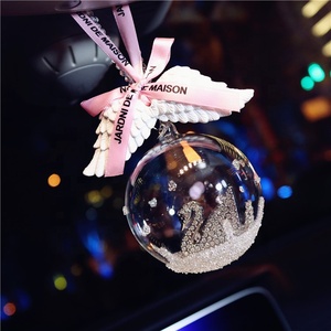 Christmas Romantic Crystal Glass Round Ball <strong>Snowflake</strong> Car Interior <strong>Decoration</strong> for Souvenir Birthday Wedding Return Gift - Product Image 6