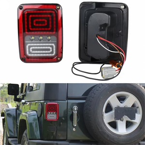 <strong>Tail</strong> <strong>Light</strong> Manufacture for <strong>Jeep</strong> <strong>Wrangler</strong> JK Univ 2024 Modified Square-shaped Fourth-generation Taillights - Product Image 1
