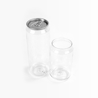 Pot en plastique PET de 330 ml avec couvercle à pompe et logo personnalisable pour les aliments en conserve et les boissons