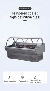 Réfrigérateur-congélateur d'angle pour supermarché, vitrine réfrigérée pour viande fraîche, comptoir de service pour poisson frais BYFS-***/BYFS - Product Image 2