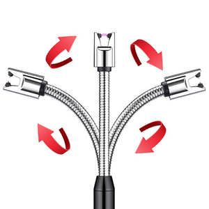 ولاعات سجائر بقوس واحد ، ولاعة كهربائية مقاومة للرياح من النوع c ولاعات معدنية للشحن - Product Image 5