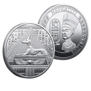Moneta Commemorativa del Faraone Egizio Nefertiti, Bicolore, Cultura dell'Antico Egitto, Moneta da Collezione - Product Image 4