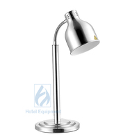 Équipement de buffet, lampe chauffante pour hôtel, support de lampe de table de luxe en or rose, réchauffeur de nourriture en fer, lumière chauffante pour aliments