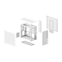 Gabinetes de Computadora al por Mayor OEM ATX MATX ITX, Gabinete para Juegos de PC de Escritorio con Ventilador 235AX Blanco, Caja para PC