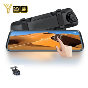 Thông minh DVR Carplay tự động wifi Dash Cam phía trước và phía sau xe máy ảnh FHD 4k xe phía sau xem gương ghi với ADAS - Product Image 1