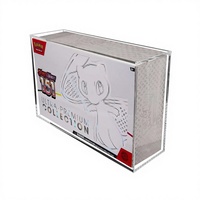 Boîte de collection ultra-premium en acrylique transparent pour Pokémon Mega Phantom Charizard X EX, avec couvercle magnétique robuste