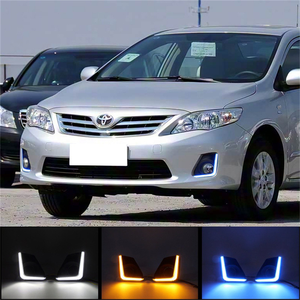 Feux de jour DRL + clignotants pour pare-chocs avant <span class=keywords><strong>Toyota</strong></span> Corolla 2014-2016, en stock, neufs d'usine, feux antibrouillard LED, feux de jour DRL - Product Image 3