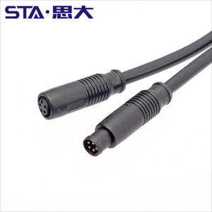 M8 <span class=keywords><strong>3</strong></span> 4 5 6 8pin IP67 авиационный штекер неэкранированный быстроразъемный Соединительный соединитель 1 м - Product Image 1
