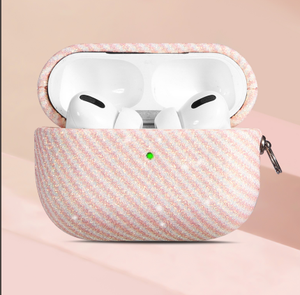 Housse pour écouteurs en Fiber de <span class=keywords><strong>carbone</strong></span> aramide de haute qualité dispositif de protection élégant pour casque <span class=keywords><strong>Airpods</strong></span> fabriqué en PC Durable - Product Image 1