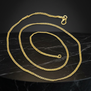 Cadena de Moda Chapada en Oro de 14K, 18K, 24K, Diseño Palomitas de Maíz, Venta al por Mayor - Product Image 3