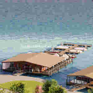 Các Vật Dụng Hàng Hải Khác Bến Tàu Chạy Bằng Thép Mạ Kẽm Hoặc Nhôm Bến Tàu Nổi Có Nhà Hàng Nổi - Product Image 3