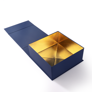 Wholesale Luxury Black <b>Empty</b> Folding Magnetic Closure <b>Gift</b> Packaging Storage <b>Boxes</b> Custom Printed Handmade Rigid UV Foil Crafts - Product Image 2