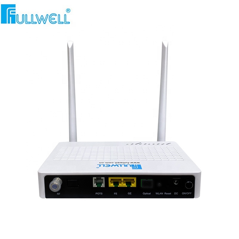 Internet Instrument Net Lien Ac 1GE + 1FE + WIFI + CATV Gpon Routeur E Pon Onu Avec Voip