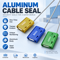 Scellé de sécurité pour conteneurs en alliage d'aluminium inviolable ST-CS-HJ6 pour la sécurité des marchandises
