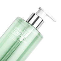 Bouteille de shampoing PET en matériau recyclable 500ml 30% PCR avec pompe