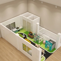Prix des équipements de terrain de jeux intérieur pour bébés, piscine à balles en mousse, toboggan, mur d'escalade, jeux d'arcade pour enfants
