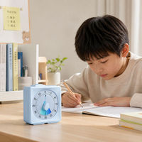 Timer Visual Isi Ulang 60 150 Menit Tipe-C, Jam Meja Senyap Pomodoro, Penghitung Waktu Ujian Belajar, CE RoHS OEM ODM