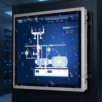 Panel PC Industrial sin Ventilador de 12.1 Pulgadas, Computadora con Pantalla Táctil Windows y Android para Equipos de Automatización
