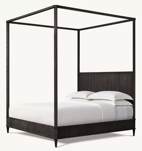 Set di Mobili per Camera da Letto, Letto King Size di Lusso in Legno, Letto Moderno con Baldacchino a Doghe - Product Image 6