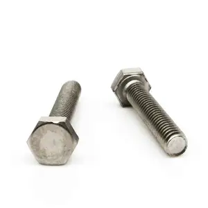 Din 933 A325 Stainless Steel Hexagon Bolts 304/316 A2-70 A4-80 Hex Bolt M8-M30 Threaded Bar Nut Bolts And Screws