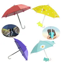 متعددة الوظائف شخصية صغيرة مخصصة الهدايا التجارية الترويجية الالتصاق في الهواء الطلق ركوب حامل هاتف مصغر مظلة