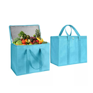 Sac isotherme réutilisable en tissu non tissé écologique avec poignée Sac isotherme à emporter pour la livraison de nourriture - Product Image 3