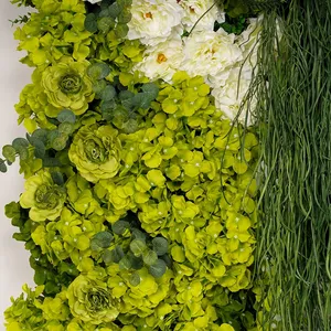 Pannello Floreale in Seta Filata <span class=keywords><strong>di</strong></span> Alta Qualità Personalizzato, Parete <span class=keywords><strong>di</strong></span> <span class=keywords><strong>Fiori</strong></span> Artificiali 3D Fatta a Mano per Decorazioni Matrimoniali <span class=keywords><strong>e</strong></span> Sfondi per Palcoscenici - Product Image 5