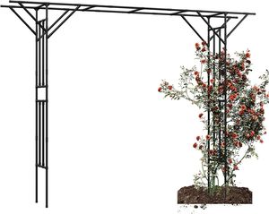 <span class=keywords><strong>Arche</strong></span> de clôture de jardin <span class=keywords><strong>en</strong></span> fer écologique certifiée avec pointe <span class=keywords><strong>en</strong></span> forme de lance 150*52*206cm, facilement assemblable pour cérémonie ou <span class=keywords><strong>mariage</strong></span> - Product Image 4