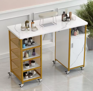Precio Directo de Fábrica: Muebles Modernos Desmontables para Salón de Belleza, Mesas de Madera para Uñas, Tocador, Mesa de Manicura, Barra de Uñas - Product Image 1