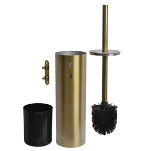<span class=keywords><strong>Brosse</strong></span> de <span class=keywords><strong>toilette</strong></span> ronde dorée en acier inoxydable 304, ensemble de porte-<span class=keywords><strong>brosse</strong></span> de <span class=keywords><strong>toilette</strong></span> moderne mural en or brossé - Product Image 5