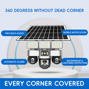 2025 último 3 lentes <span class=keywords><strong>12MP</strong></span> AI Monitor inteligente farola Solar con cámara Cctv 4G CÁMARA DE ENERGÍA Solar Wifi sistemas de seguridad - Product Image 4