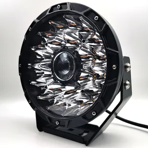Phare de conduite LED <span class=keywords><strong>rond</strong></span> de 9 pouces avec <span class=keywords><strong>logo</strong></span> de marque OEM, super lumineux, étanche IP68, faisceau combiné pour tout-terrain 4x4 12V 24V - Product Image 1