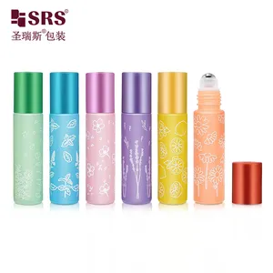Factory Direct Wholesale High Quality Essential Oil Perfume Colorful 10ml Roll On Glass Bottle